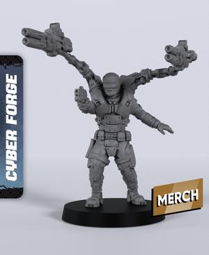 Ofc Murphy - With Free Cyberpunk Warhammer - 40k Sci-Fi Gift Ideas for RPG and Wargamers