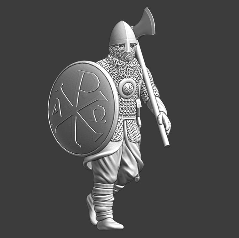 Varangian Guard - Byzantine elite warrior marching