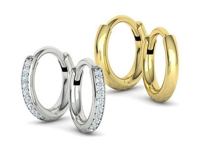 Small Hoop Earrings Diamond Earrings with discount 3D Model Collection