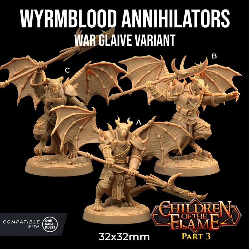Wyrmblood Annihilators - Wyrmblood Draconians | PRESUPPORTED | Children of the Flame Part 3
