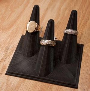 Ring holder for single or three rings