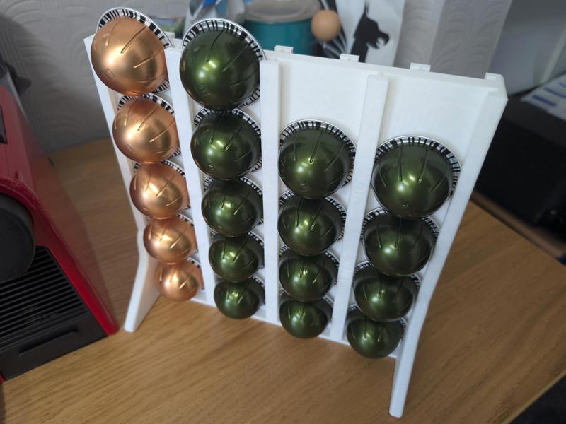 Nespresso pod holders - regular and Vertuo