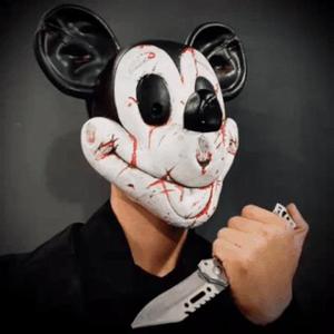Mickey Mouse Trap Mask - Damaged Version - Halloween Cosplay