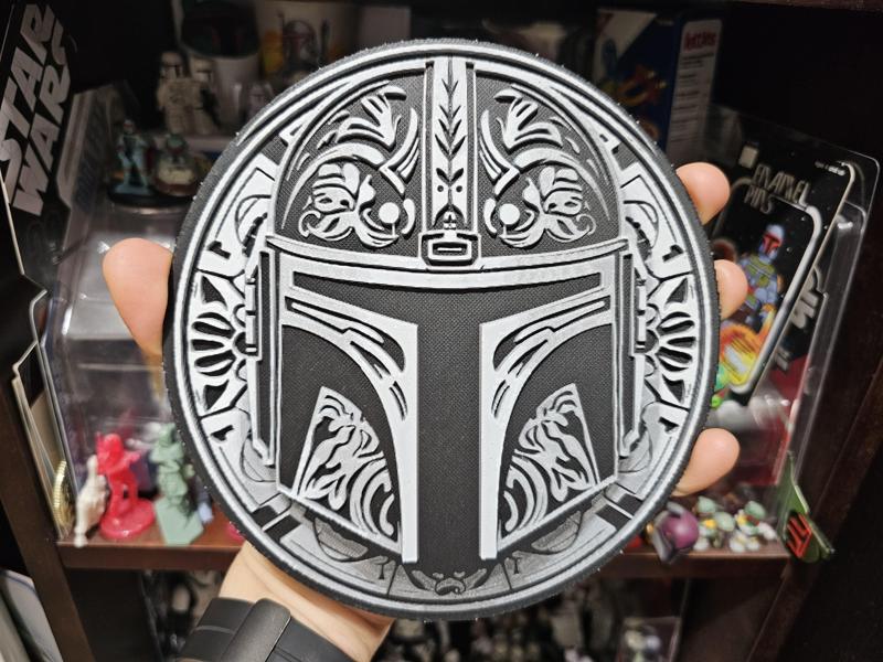 Star Wars (Inspired) "Fleur de Lorian" HueForge Mandalorian Helmet