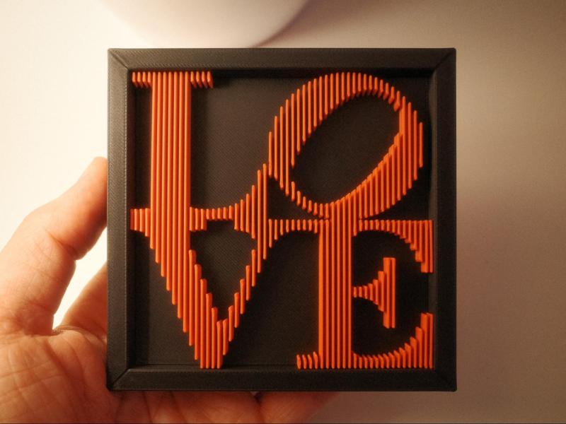 LOVE Layered Wall Art – Inspired by Robert Indiana