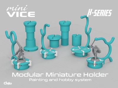 miniVICE X-Series - Modular miniature holder, painting and hobby system