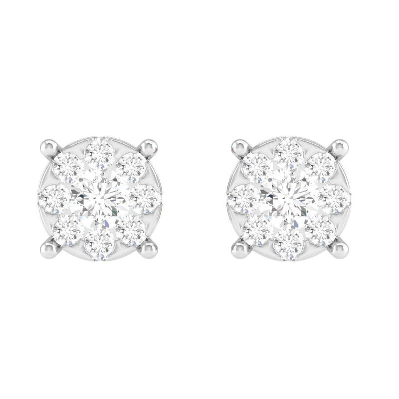 Women Square Earrings 3dm stl render detail