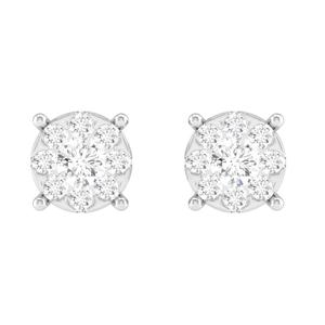 Women Square Earrings 3dm stl render detail
