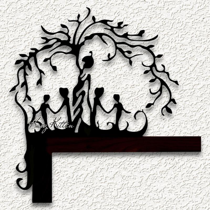 mothers day nature corner door topper family tree home decor