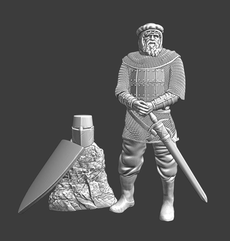 Medieval Scandinavian Crusader - Resting