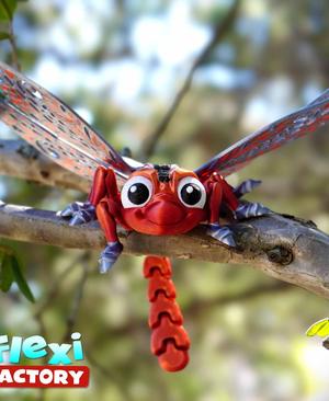 Flexi Factory Dragonfly with XL Version and 3MF Included!
