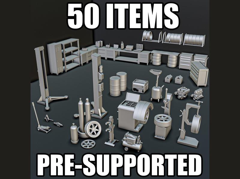 Car Mechanic Diorama Pack