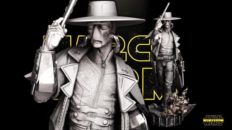 Cad Bane Sculpture - Tested and Ready for 3D printing