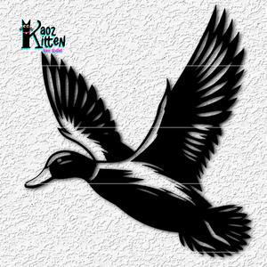 Flying Duck wall art Mallard wildlife Hunter decor