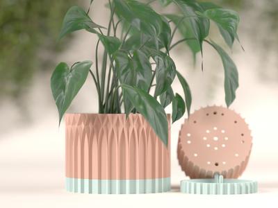 Plant Pot. Gothic Arch Style Planter with Drainage