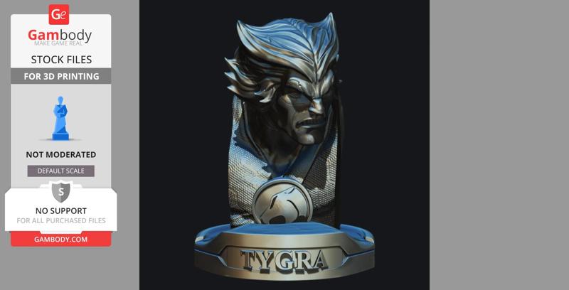 Bust Tygra Thundercats collectibles stl files