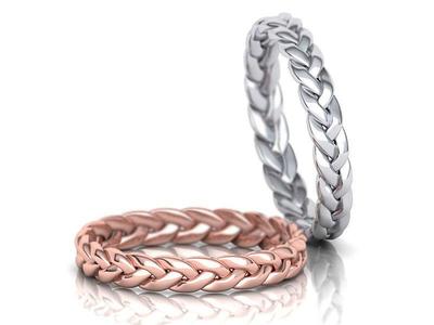 Braided ring Woven ring 3d model