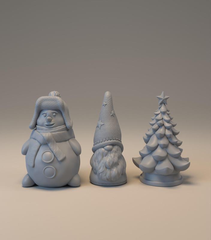 Christmas decorations pack 3D Model Collection