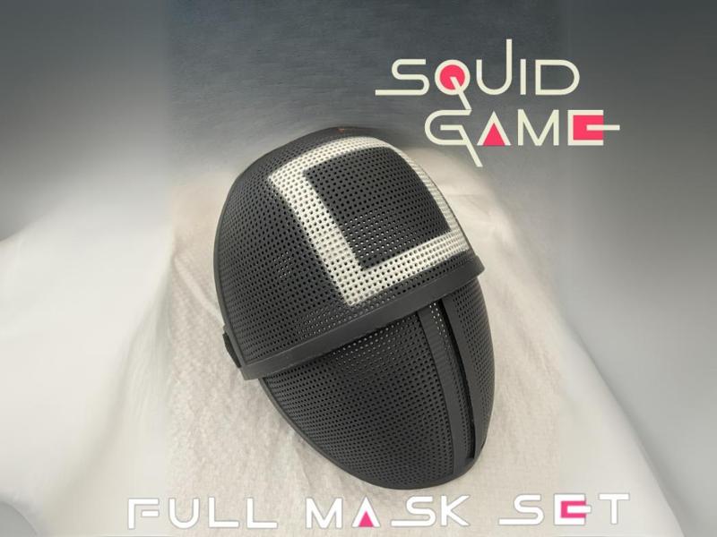 Full Squid Game Guards Mask Set