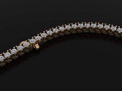 Diamond Tennis Necklace Links 2MM