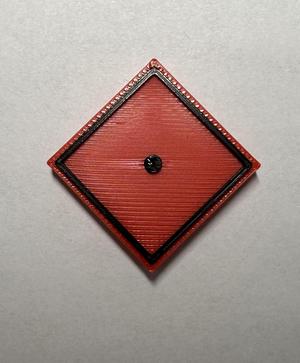 Militärisches Symbol Artillerie Rot (ohne Einheitsgröße)