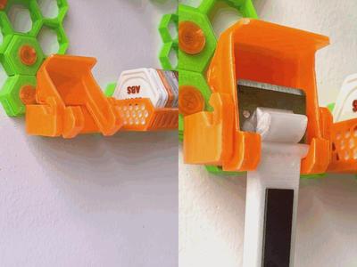 Holders for HDHSW heavy duty honeycomb shelf accessories