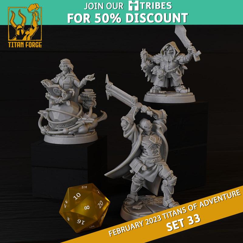 RPG - DnD Hero Characters - Titans of Adventure Set 33
