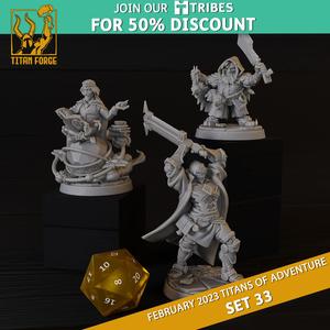 RPG - DnD Hero Characters - Titans of Adventure Set 33