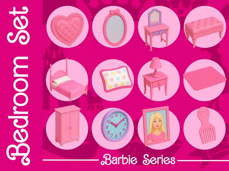 Barbie Series - Bedroom Set/Accessories