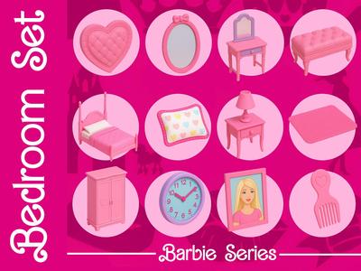 Barbie Series - Bedroom Set/Accessories