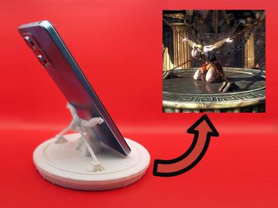Phone holder - Kratos chained