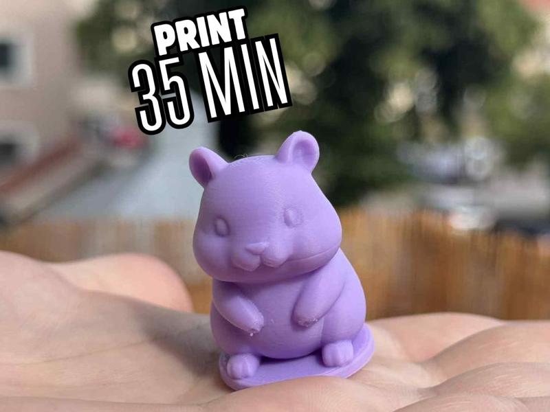 Adorable Hamster Figurine – 35 Min Print