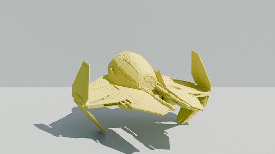Jedi Star Fighter - Star Wars Home Decoration