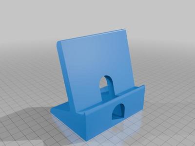Cellphone holder with space for cable
