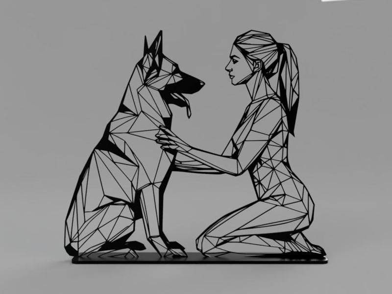 Low poly Best Friends V2 with stand