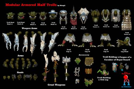 Modular Armored Half Trolls