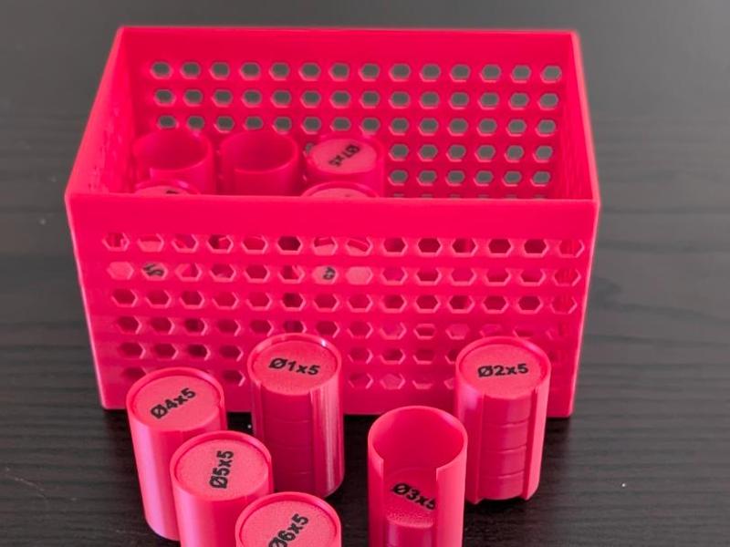 Magnet Organizer Storage (with lid tubes)