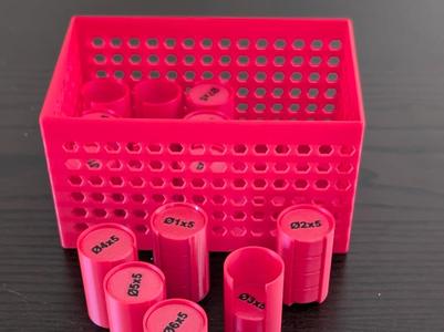 Magnet Organizer Storage (with lid tubes)