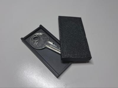 Hidden key box with magnets