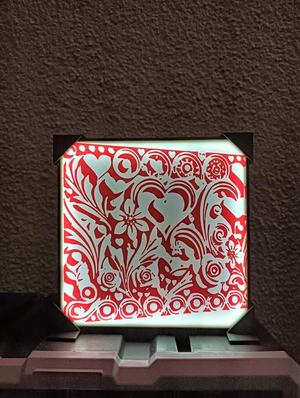 Valentine Lamp/Deco (DIY) With Easy Solution To Change Front !