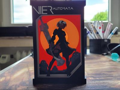 Nier Automata 2B Shadow Box