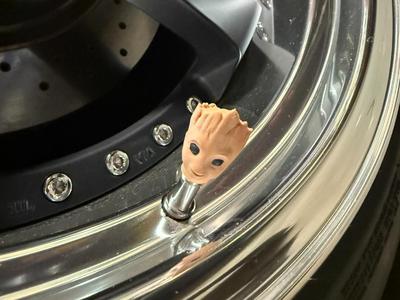 Valve Stem Caps : Baby Groot! For Cars and Bikes