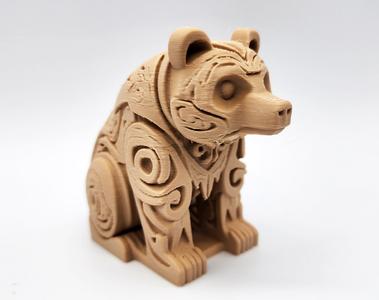 Wood-Carved Bear