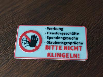 Do Not Ring Bell Sign Version 2