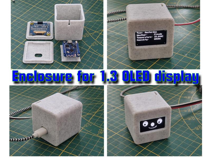 enclosure for 1.3"OLED display