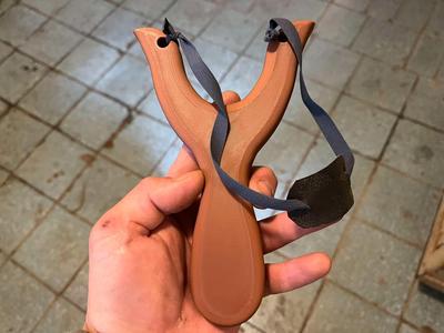 Classic wooden slingshot