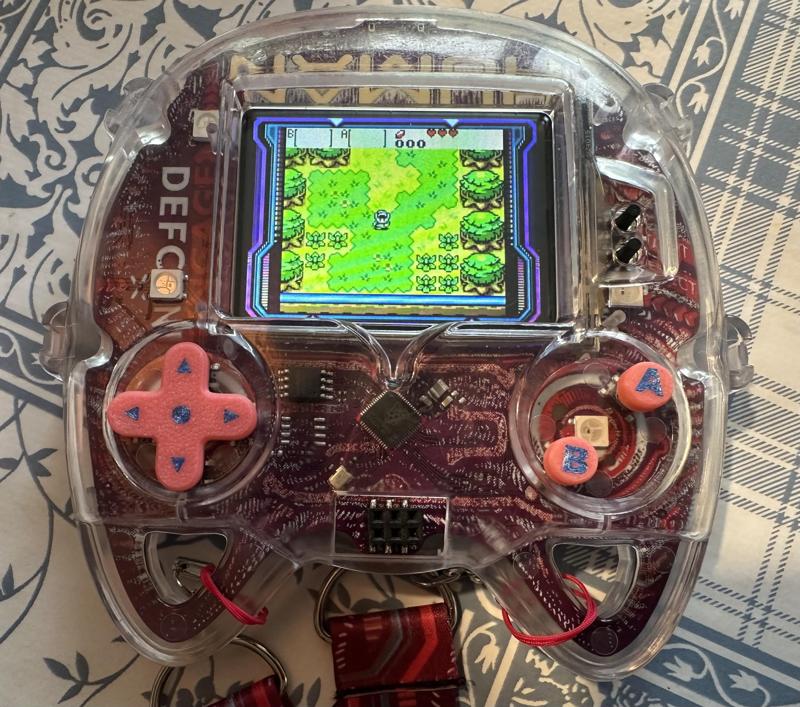 Defcon 32 Badge D-pad and AB-buttons #DC32
