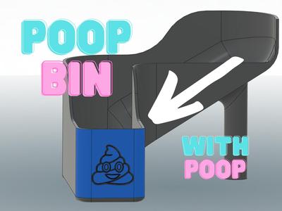 Poop Bin with poop
