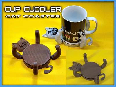 Cup Cuddler - A Cat Coaster Kids love!