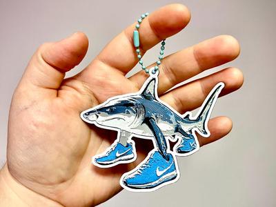 Tralalero Tralala Hueforge Keychain